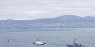 Des navires de guerre américains dans la baie de Port-au-Prince