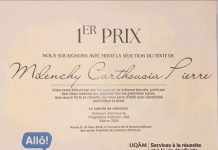 Une plume, un pays, une fierté (Texte)